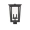 Z-Lite Seoul 2 Light Outdoor Post Mount Fixture, Oil Rubbed Bronze & Clear 571PHBS-ORB - alternate 4